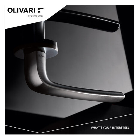 Olivari Deurklink Diva op rozet mat chroom Olivari Deurklink Diva op rozet mat chroom