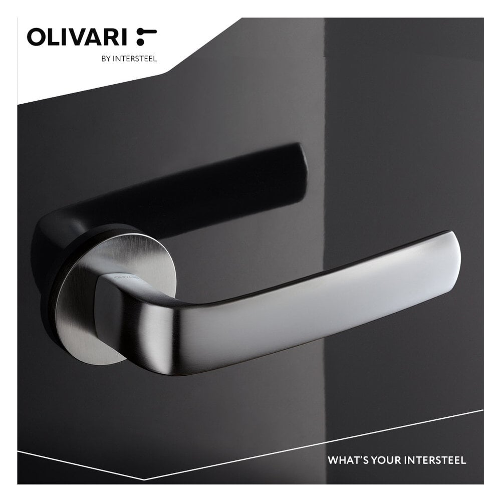 Olivari Deurklink Diva op rozet mat chroom Olivari Deurklink Diva op rozet mat chroom