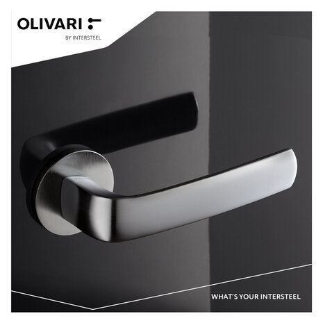 Olivari Deurklink Diva op rozet mat chroom Olivari Deurklink Diva op rozet mat chroom
