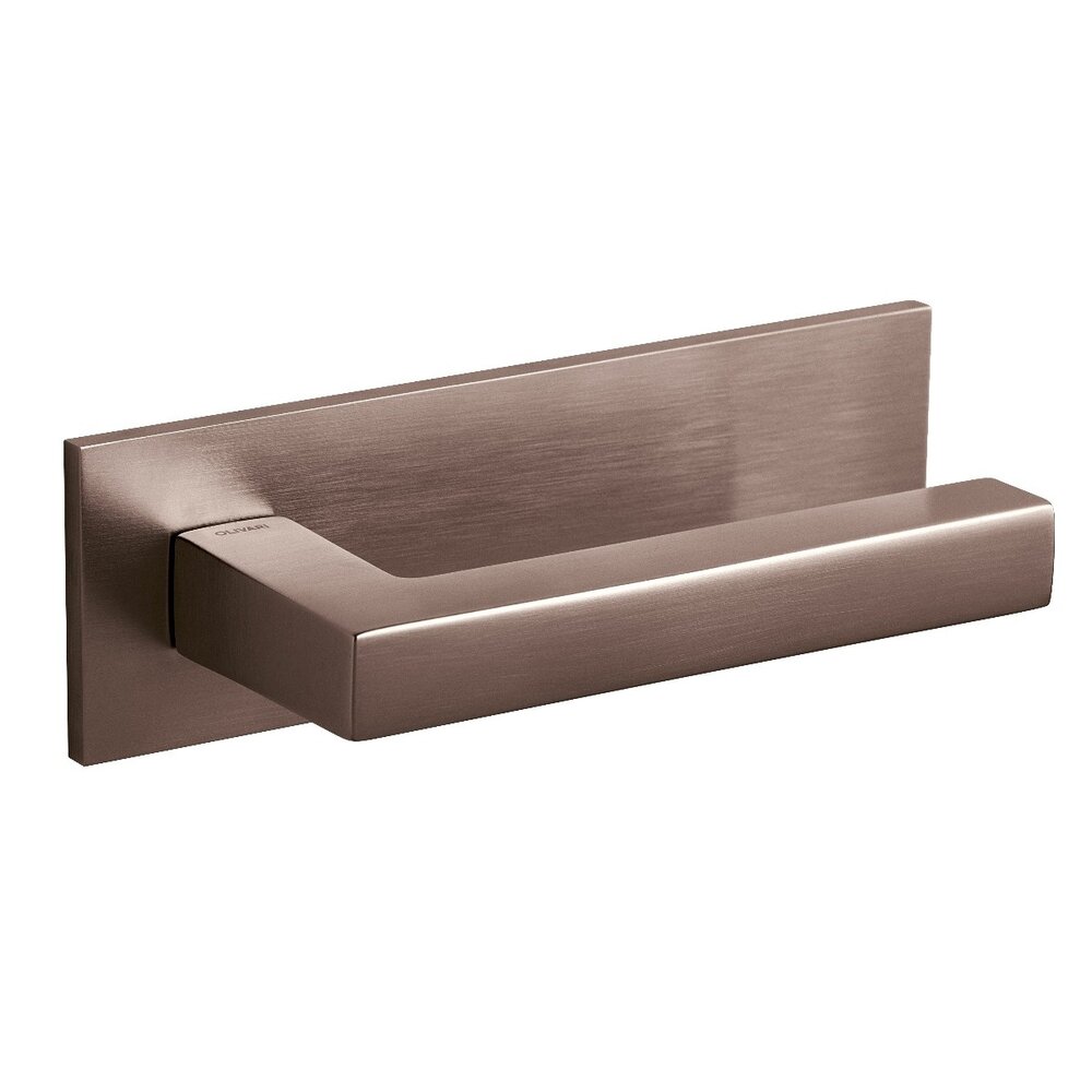 Olivari Deurklink ABC op horizontaal schild brons mat titaan PVD Olivari Deurklink ABC op horizontaal schild brons mat titaan PVD