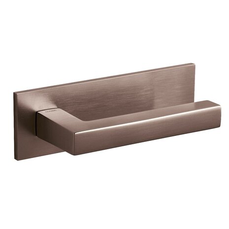 Olivari Deurklink ABC op horizontaal schild brons mat titaan PVD Olivari Deurklink ABC op horizontaal schild brons mat titaan PVD