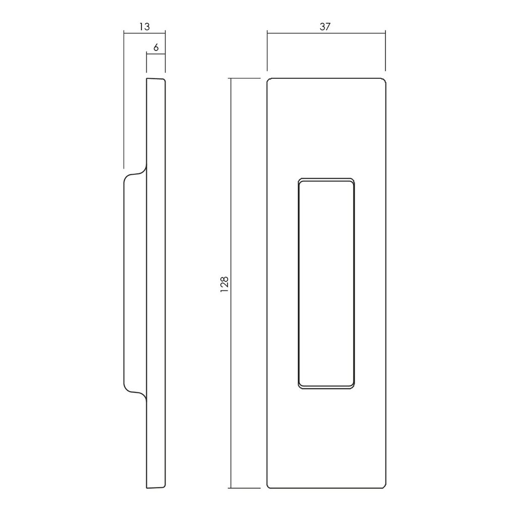 Olivari Schuifdeurkom Siro brons mat titaan PVD