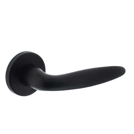 Intersteel Deurklink Sigaar op rozet mat zwart