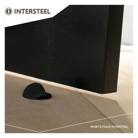 Intersteel Deurstopper rond model mat zwart Intersteel Deurstopper rond model mat zwart