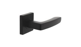 Intersteel Deurklink Minos op vierkant rozet mat zwart Intersteel Deurklink Minos op vierkant rozet mat zwart