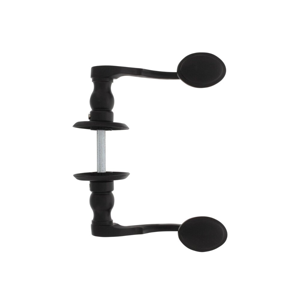 Intersteel Deurklink Posthoorn met rozet schroefgat mat zwart