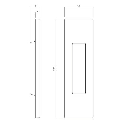 Olivari Schuifdeurkom Siro brons mat titaan PVD