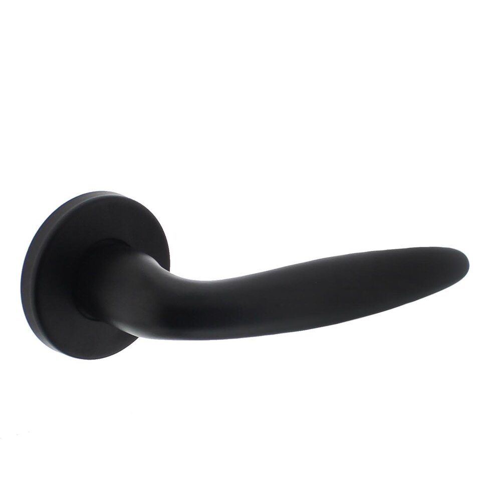 Intersteel Deurklink Sigaar op rozet mat zwart