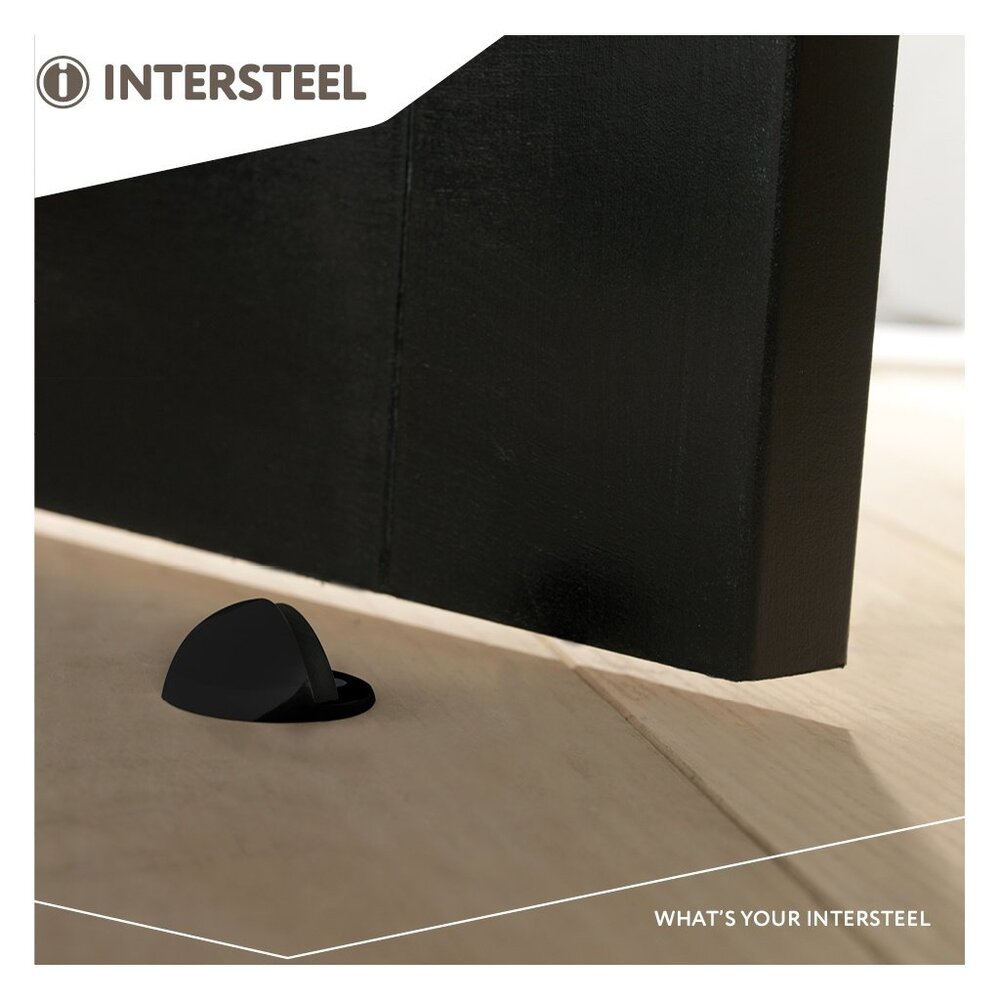 Intersteel Deurstopper rond model mat zwart Intersteel Deurstopper rond model mat zwart