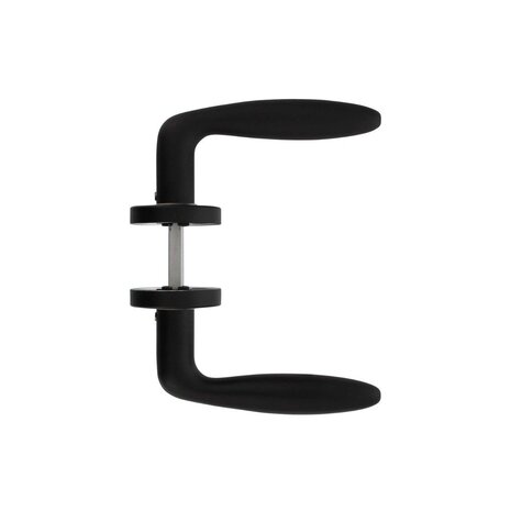 Intersteel Deurklink Jupiter op rozet mat zwart