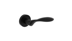 Intersteel Deurklink George op rozet mat zwart