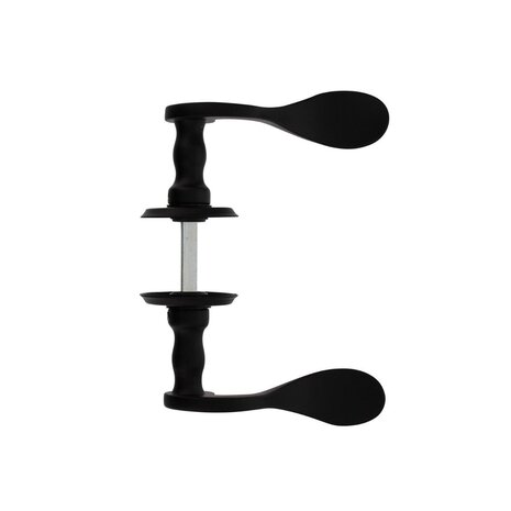 Intersteel Deurklink Lepel met rozet schroefgat mat zwart Intersteel Deurklink Lepel met rozet schroefgat mat zwart