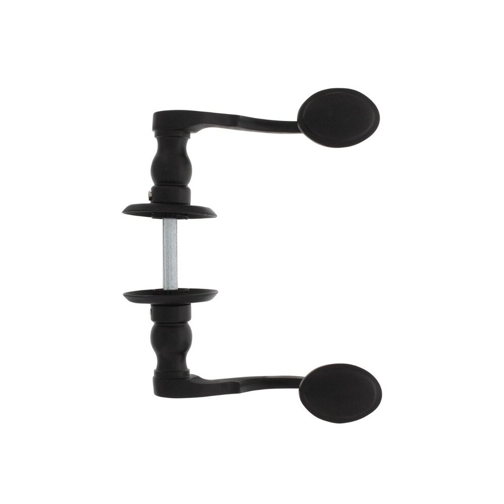 Intersteel Deurklink Posthoorn met rozet schroefgat mat zwart Intersteel Deurklink Posthoorn met rozet schroefgat mat zwart