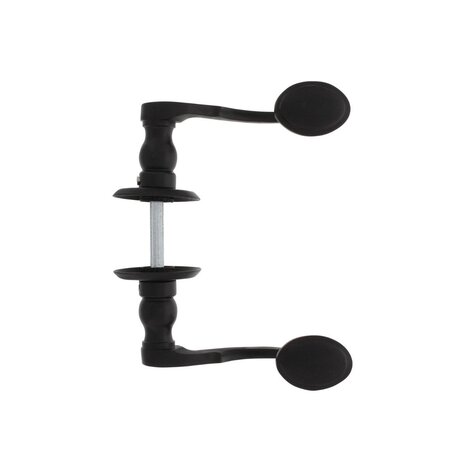 Intersteel Deurklink Posthoorn met rozet schroefgat mat zwart Intersteel Deurklink Posthoorn met rozet schroefgat mat zwart