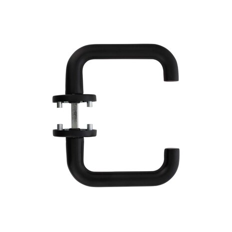 Intersteel Deurklink Rond op rozet aluminium zwart