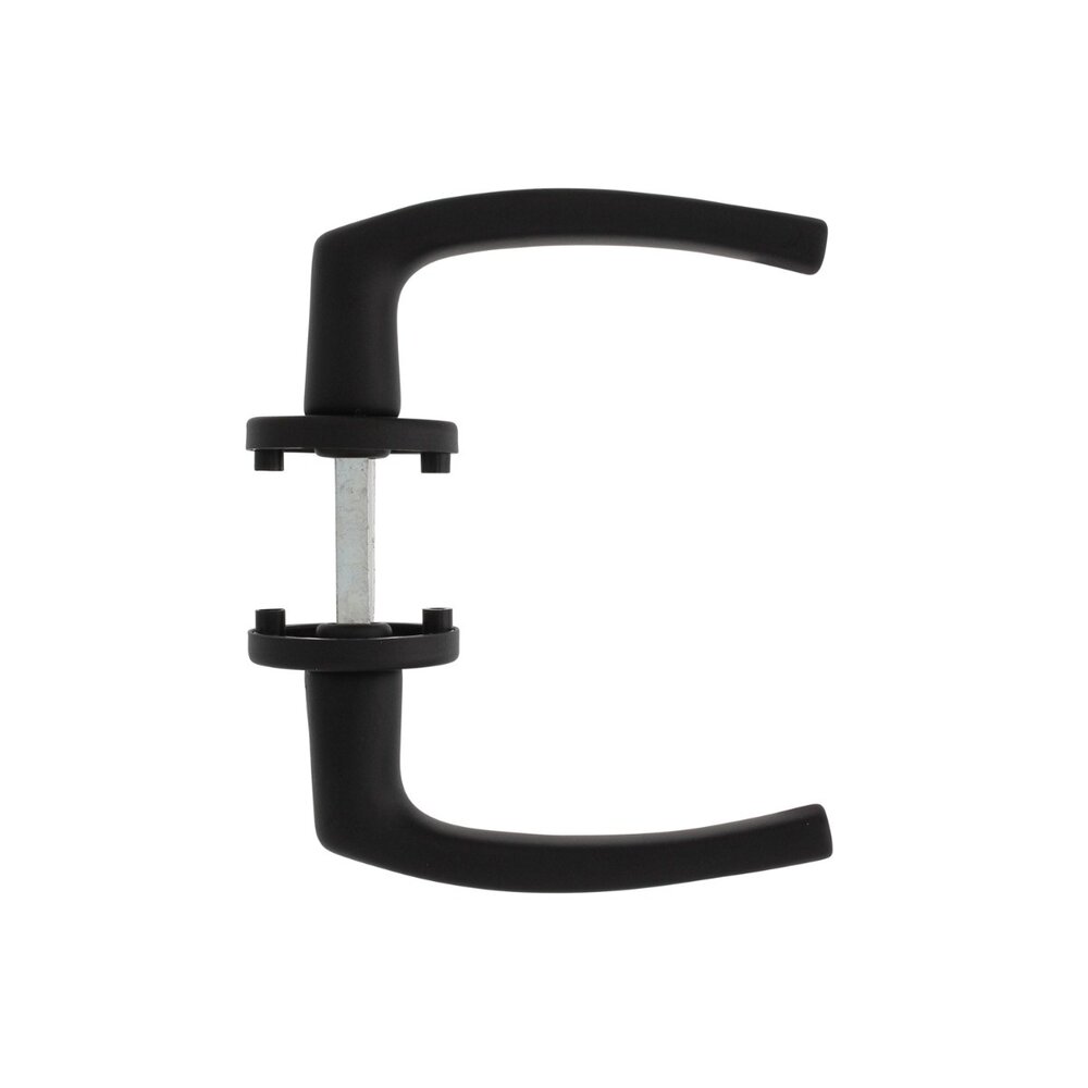 Intersteel Deurklink Denham op rozet aluminium zwart