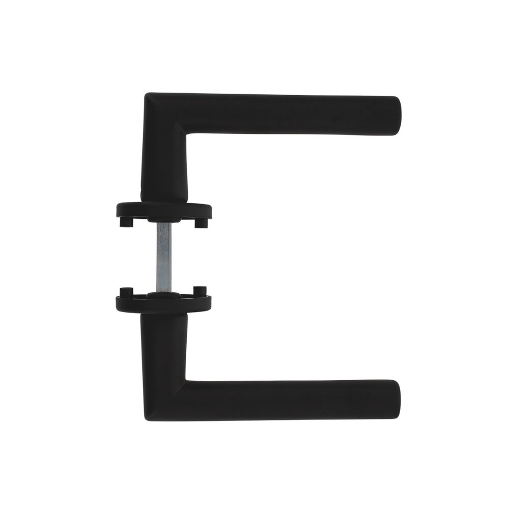 Intersteel Deurklink Broome op rozet aluminium zwart