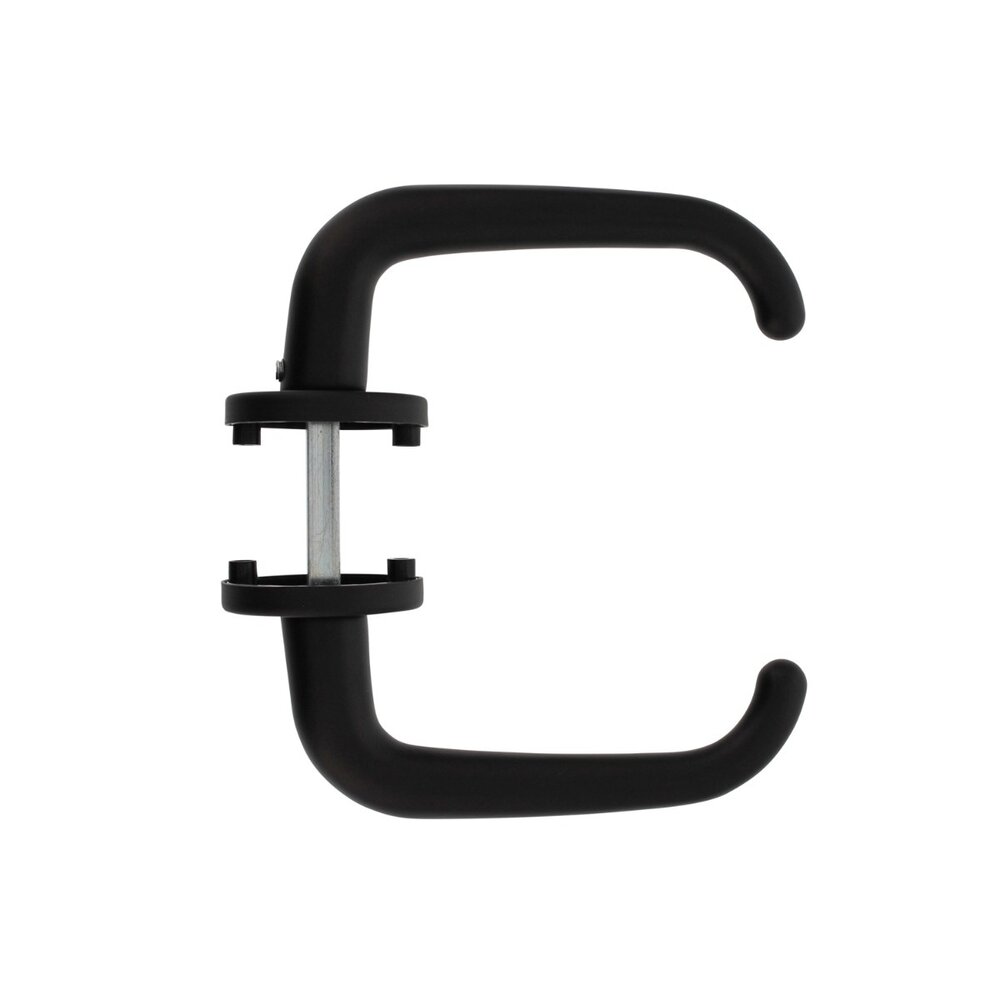 Intersteel Deurklink Cue op rozet aluminium zwart