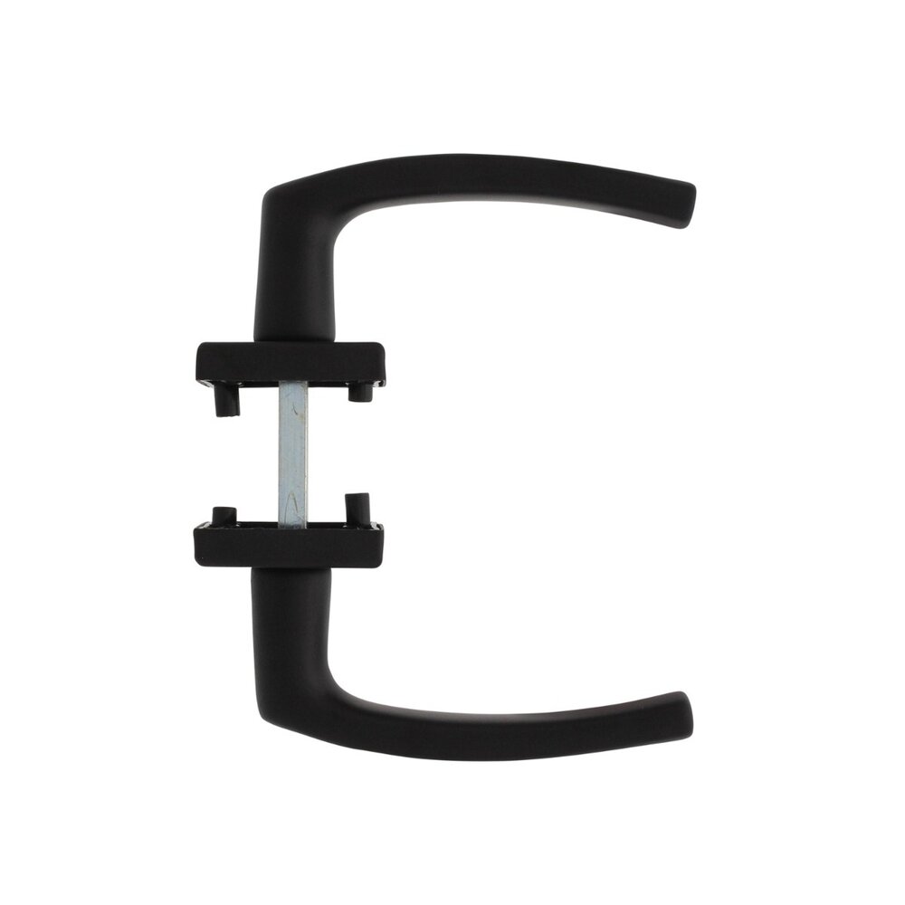 Intersteel Deurklink Denham op rozet aluminium zwart