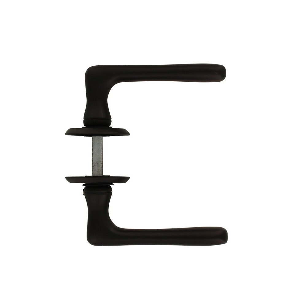 Intersteel Deurklink Trento met ronde rozet mat zwart Intersteel Deurklink Trento met ronde rozet mat zwart