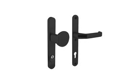 Intersteel Veiligheidsbeslag SKG3 ovaal smal schild kerntrekbeveiliging 92mm zwart aluminium voordeurbeslag Intersteel Veiligheidsbeslag SKG3 ovaal smal schild kerntrekbeveiliging 92mm zwart aluminium voordeurbeslag