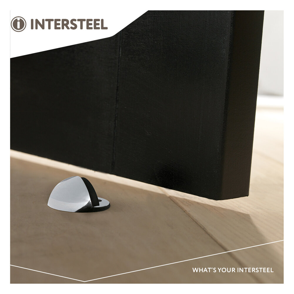 Intersteel Deurstopper bolrond chroom Intersteel Deurstopper bolrond chroom