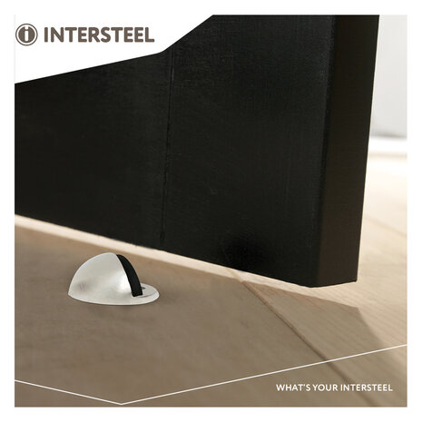 Intersteel Deurstopper bolrond nikkel mat Intersteel Deurstopper bolrond nikkel mat