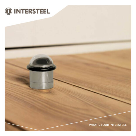 Intersteel Deurstopper met ring chroom Intersteel Deurstopper met ring chroom