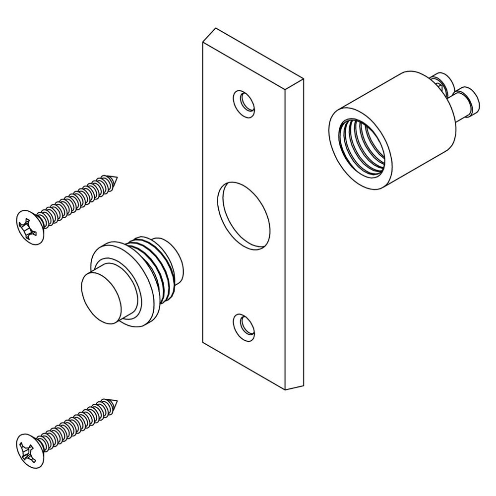 Intersteel Deurbel rechthoekig smal messing getrommeld Intersteel Deurbel rechthoekig smal messing getrommeld