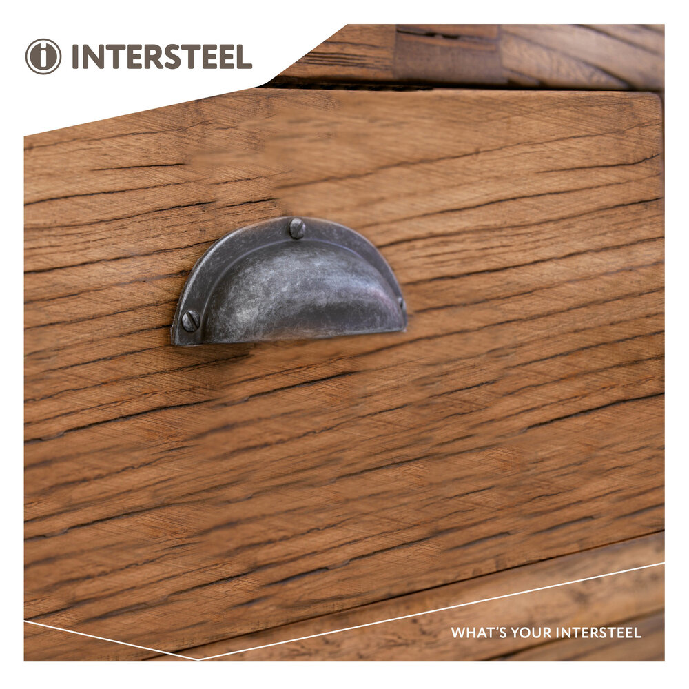 Intersteel Komgreep 97mm oud grijs