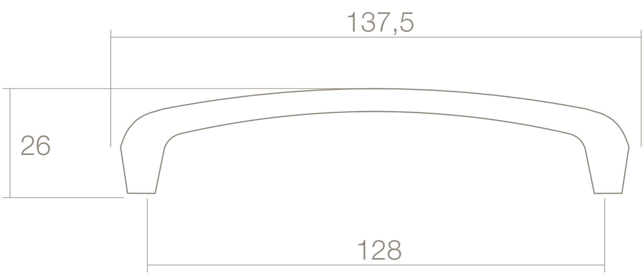 Intersteel Meubelgreep bloem 138 mm grijs Intersteel Meubelgreep bloem 138 mm grijs