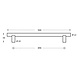 Intersteel Meubelgreep 946mm geborsteld RVS Intersteel Meubelgreep 946mm geborsteld RVS