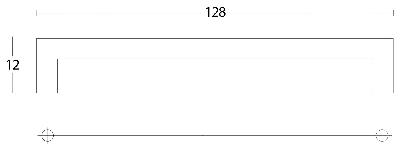 Intersteel Meubelgreep 140mm geborsteld RVS Intersteel Meubelgreep 140mm geborsteld RVS