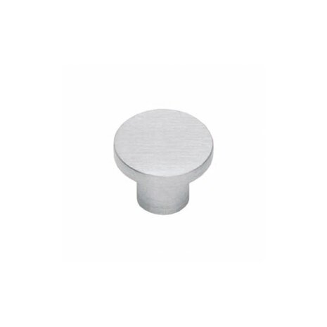 Intersteel Meubelknop 30mm plat geborsteld RVS