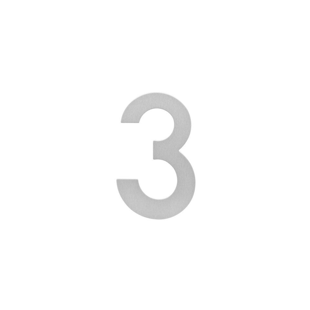 Intersteel Huisnummer 3 150x2mm geborsteld RVS