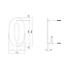 Intersteel Huisnummer 0 XL hoogte 30 cm geborsteld RVS