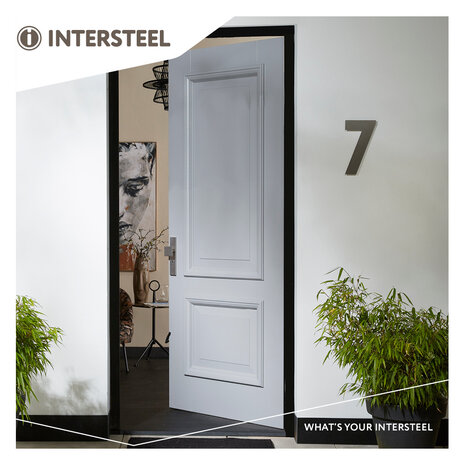 Intersteel Huisnummer 7 XL hoogte 30 cm geborsteld RVS Intersteel Huisnummer 7 XL hoogte 30 cm geborsteld RVS