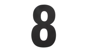 Intersteel Huisnummer 8 XXL hoogte 50 cm RVS/mat zwart Intersteel Huisnummer 8 XXL hoogte 50 cm RVS/mat zwart
