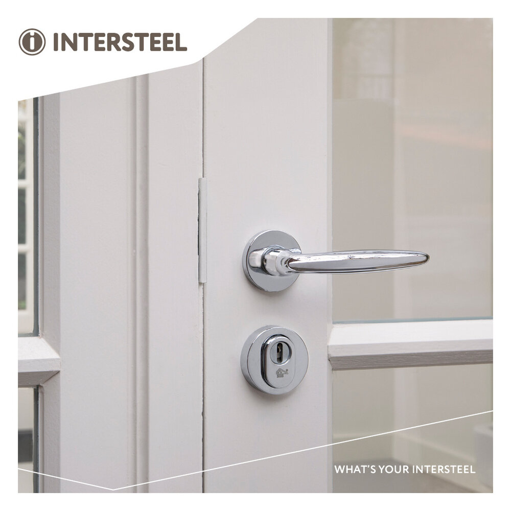 Intersteel Veiligheidsrozet SKG3 rond kerntrekbeveiliging chroom