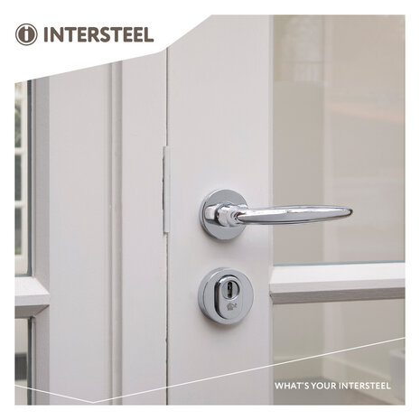 Intersteel Veiligheidsrozet SKG3 rond kerntrekbeveiliging chroom