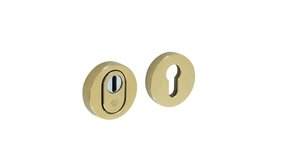 Intersteel Veiligheidsrozet SKG3 rond kerntrekbeveiliging messing titaan PVD Intersteel Veiligheidsrozet SKG3 rond kerntrekbeveiliging messing titaan PVD