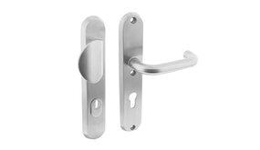 Intersteel Veiligheidsbeslag SKG3 ovaal kerntrekbeveiliging profielcilincergat 72mm massief geborsteld RVS voordeurbeslag Intersteel Veiligheidsbeslag SKG3 ovaal kerntrekbeveiliging profielcilincergat 72mm massief geborsteld RVS voordeurbeslag