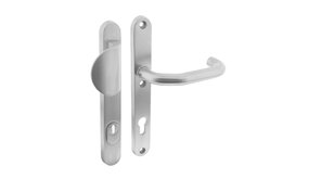 Intersteel Veiligheidsbeslag SKG3 ovaal smal schild kerntrekbeveiliging profielcilincergat 92mm massief geborsteld RVS voordeurbeslag Intersteel Veiligheidsbeslag SKG3 ovaal smal schild kerntrekbeveiliging profielcilincergat 92mm massief geborsteld RVS voordeurbeslag