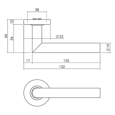 Intersteel Voordeurset veiligheidsbeslag SKG3 rond rozet kerntrekbeveiliging geborsteld RVS Intersteel Voordeurset veiligheidsbeslag SKG3 rond rozet kerntrekbeveiliging geborsteld RVS