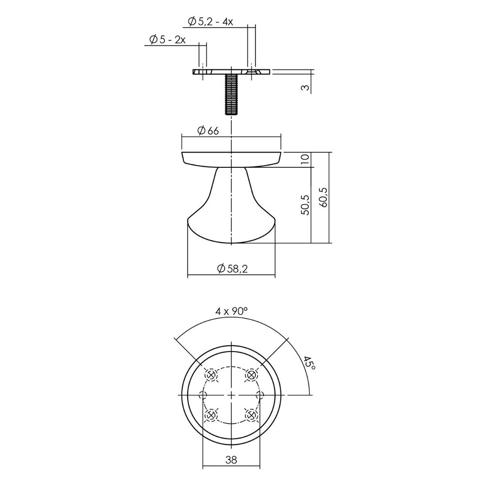 Intersteel Voordeurset veiligheidsbeslag SKG3 rond rozet kerntrekbeveiliging geborsteld RVS Intersteel Voordeurset veiligheidsbeslag SKG3 rond rozet kerntrekbeveiliging geborsteld RVS
