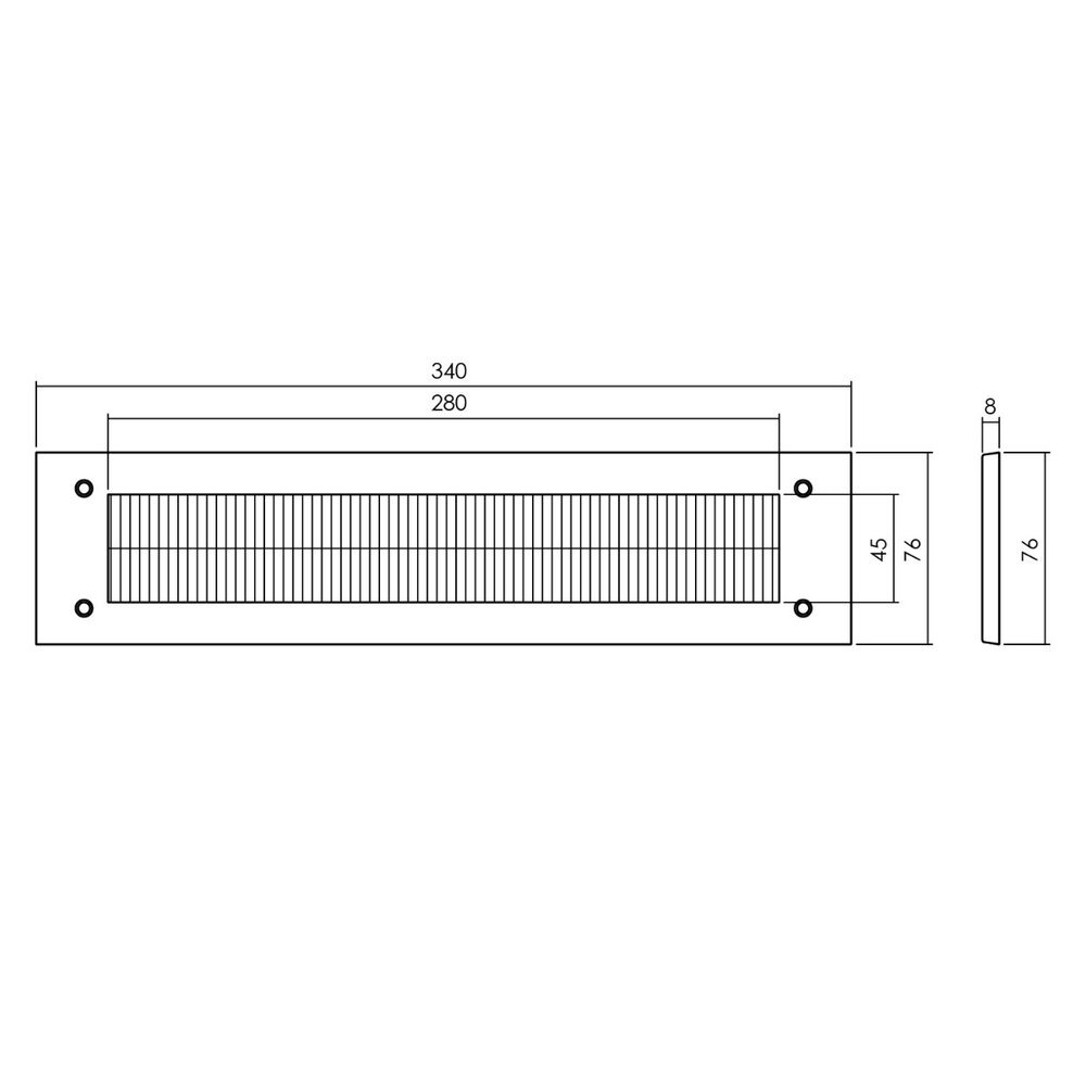 Intersteel Voordeurset veiligheidsbeslag SKG3 vierkant rozet kerntrekbeveiliging geborsteld RVS