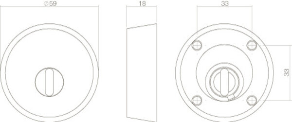 Intersteel Veiligheidsrozet SKG3 rond voor oplegsloten kerntrekbeveiliging geborsteld RVS Intersteel Veiligheidsrozet SKG3 rond voor oplegsloten kerntrekbeveiliging geborsteld RVS