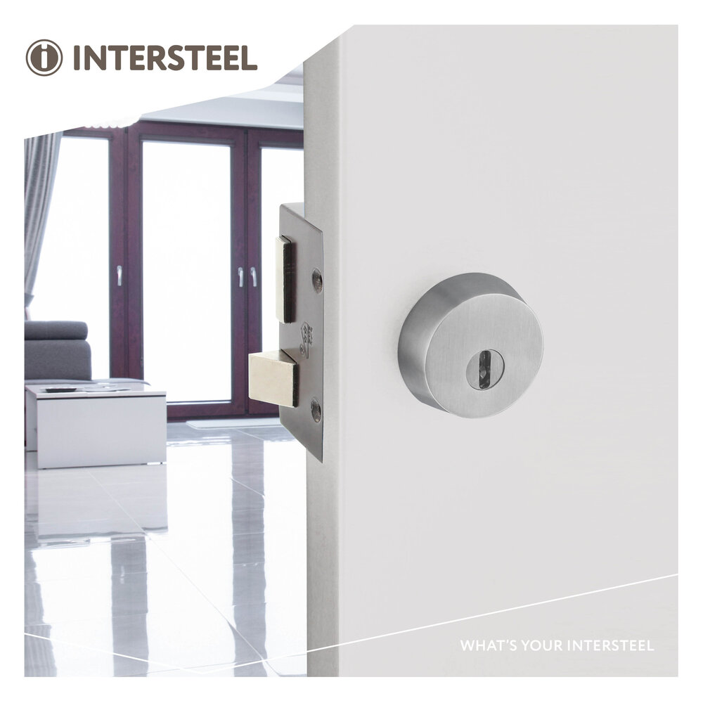 Intersteel Veiligheidsrozet SKG3 rond voor oplegsloten kerntrekbeveiliging geborsteld RVS Intersteel Veiligheidsrozet SKG3 rond voor oplegsloten kerntrekbeveiliging geborsteld RVS