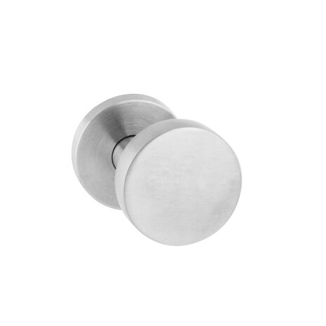 Intersteel Deurknop rond verkropt geborsteld RVS Intersteel Deurknop rond verkropt geborsteld RVS