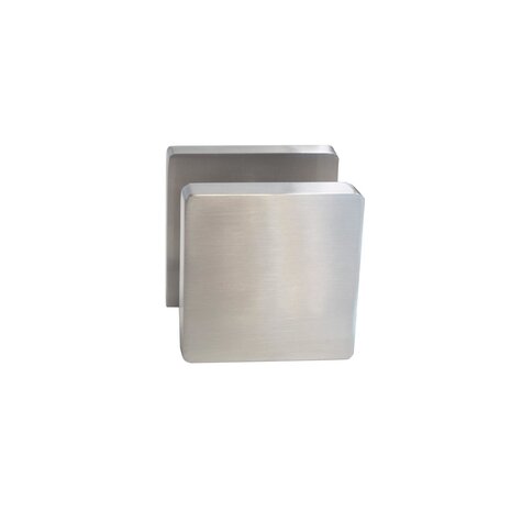 Intersteel Deurknop vierkant rozet mat nikkel Intersteel Deurknop vierkant rozet mat nikkel